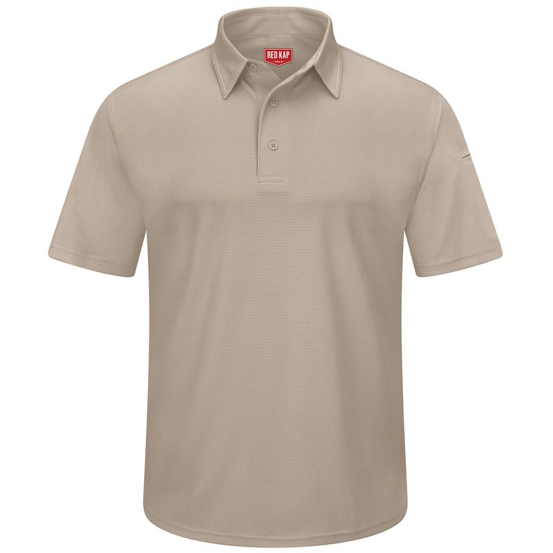 Red Kap Men's Standard Short Sleeve Performance Knit Polo, Tan, 4X-Large - Image 3